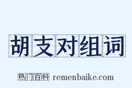 胡支对组词是什么意思的图片